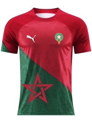 Morocco maillot de football spécial pour adulte uniforme de football rouge et vert pour homme haut de sport 2025-2026